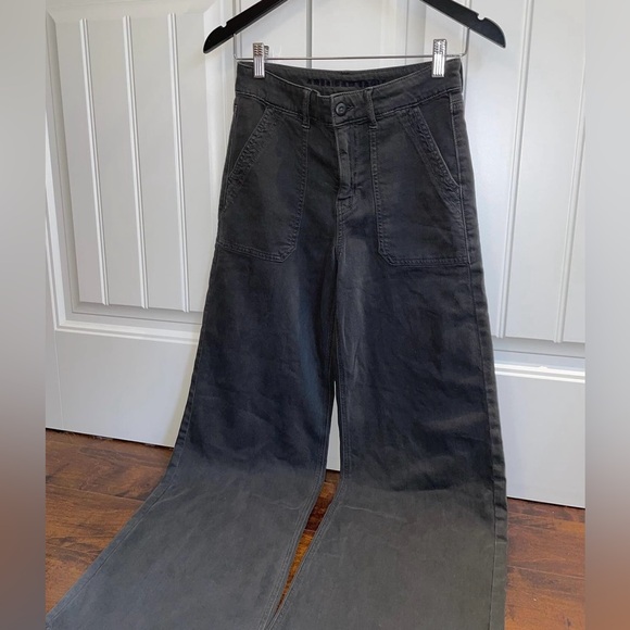 NWOT AE Dreamy Drape Stretch Super High-Waisted Baggy Wide-Leg Pant - Picture 2 of 4